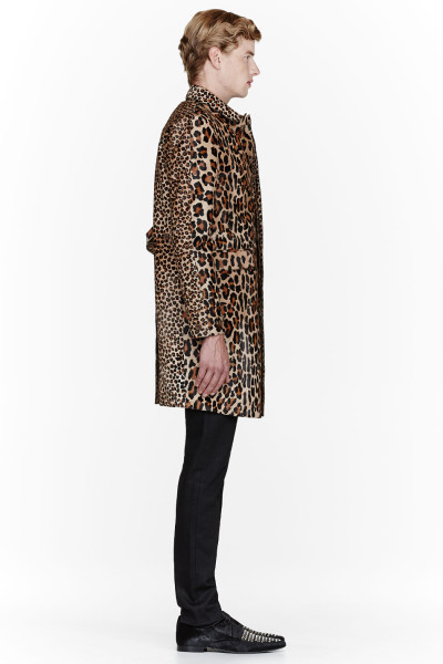 Burberry sales leopard coat